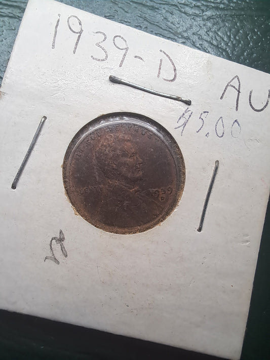 1939-D Lincoln Wheat Penny