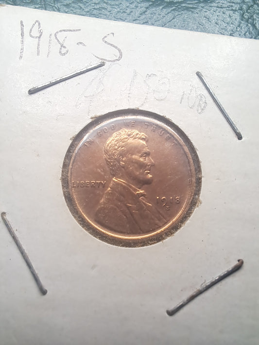 1918-S Lincoln Wheat Penny